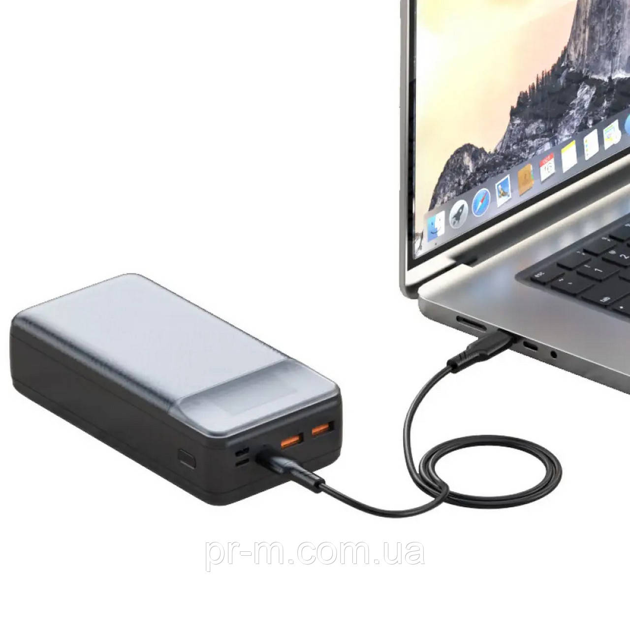 Power bank XO PR201 30000mAh (QC22.5W/PD65W) (підходить для зарядки ноутбуків), фото 1