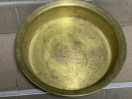 Латунний тазик, кухонна мийка, умивальник, рукомийник, раковина (діаметр 350 мм)