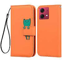 Чохол-книжка Animal Wallet для Motorola G84 Frog