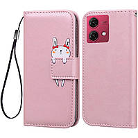 Чохол-книжка Animal Wallet для Motorola G84 Rabbit