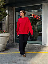 Стильний жіночий оверсайз світшот двонитка Sf2241, фото 4