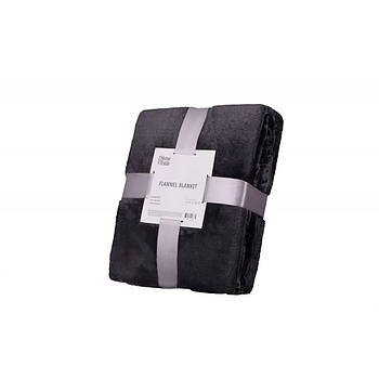 Плед Ardesto Flannel 160х200см, поліестер, темно-сірий (ART0210SB)