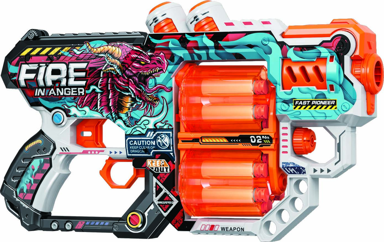Пістолет механічний із м'якими набоями Turbo&Fast Вогонь Гніву, фото 1