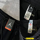 Чоловічі спортивні штани Jordan M2131 чорні, фото 6