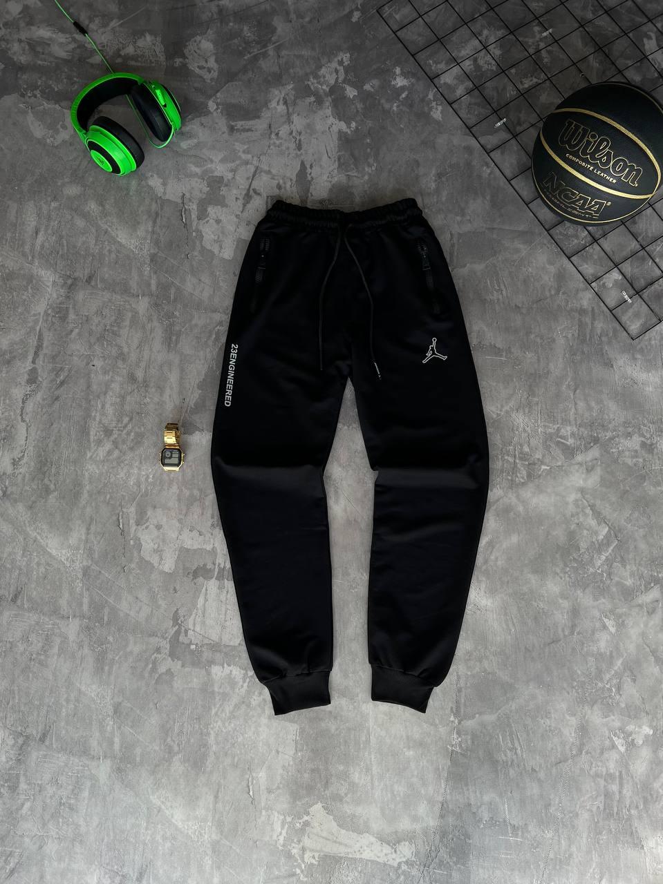 Чоловічі спортивні штани Jordan M2131 чорні, фото 1