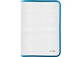 Папка - пенал (А4, пластикова на блискавці, блакитна) Economix E31644-11