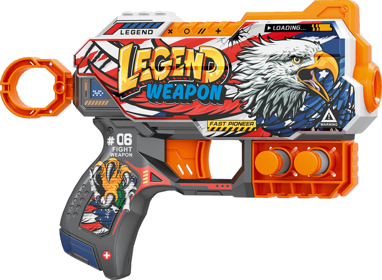 Пістолет механічний 20 см Turbo&Fast Легенда зброї, фото 1