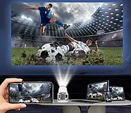 Мультимедійний портативний проектор на Android FG240430025Q Проектор з підтримкою Wi-Fi та Bluetooth, фото 4