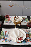 Серветка-підкладка Новорічна під тарілку, гобеленова, фото 3