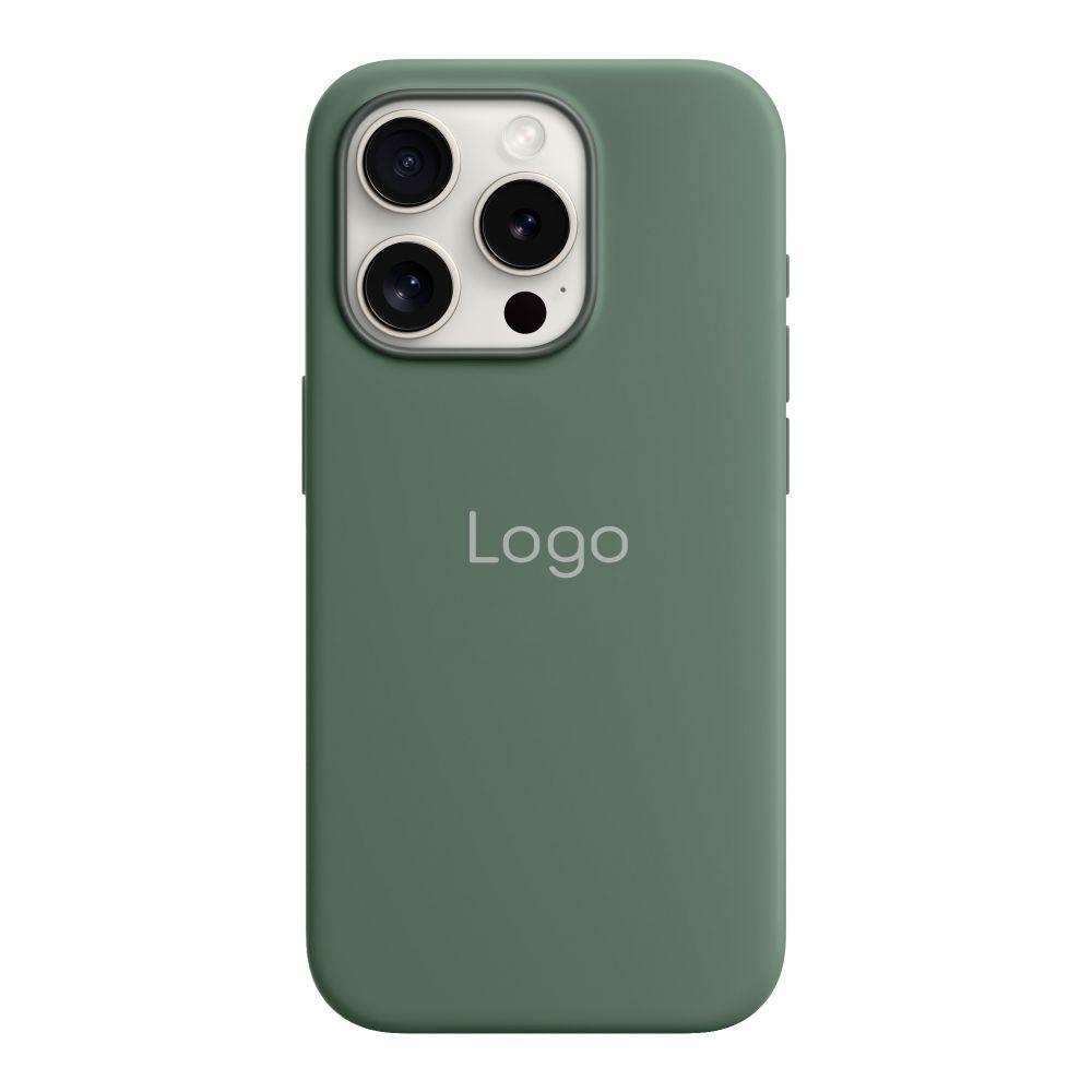 Чохол Silicone Case with MagSafe для iPhone 15 Pro Колір Cypress, фото 1