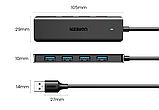 USB-хаб Ugreen CM219 4 USB-A 3.0 ports and USB-A 3.0 cable 15cm (25851), фото 8