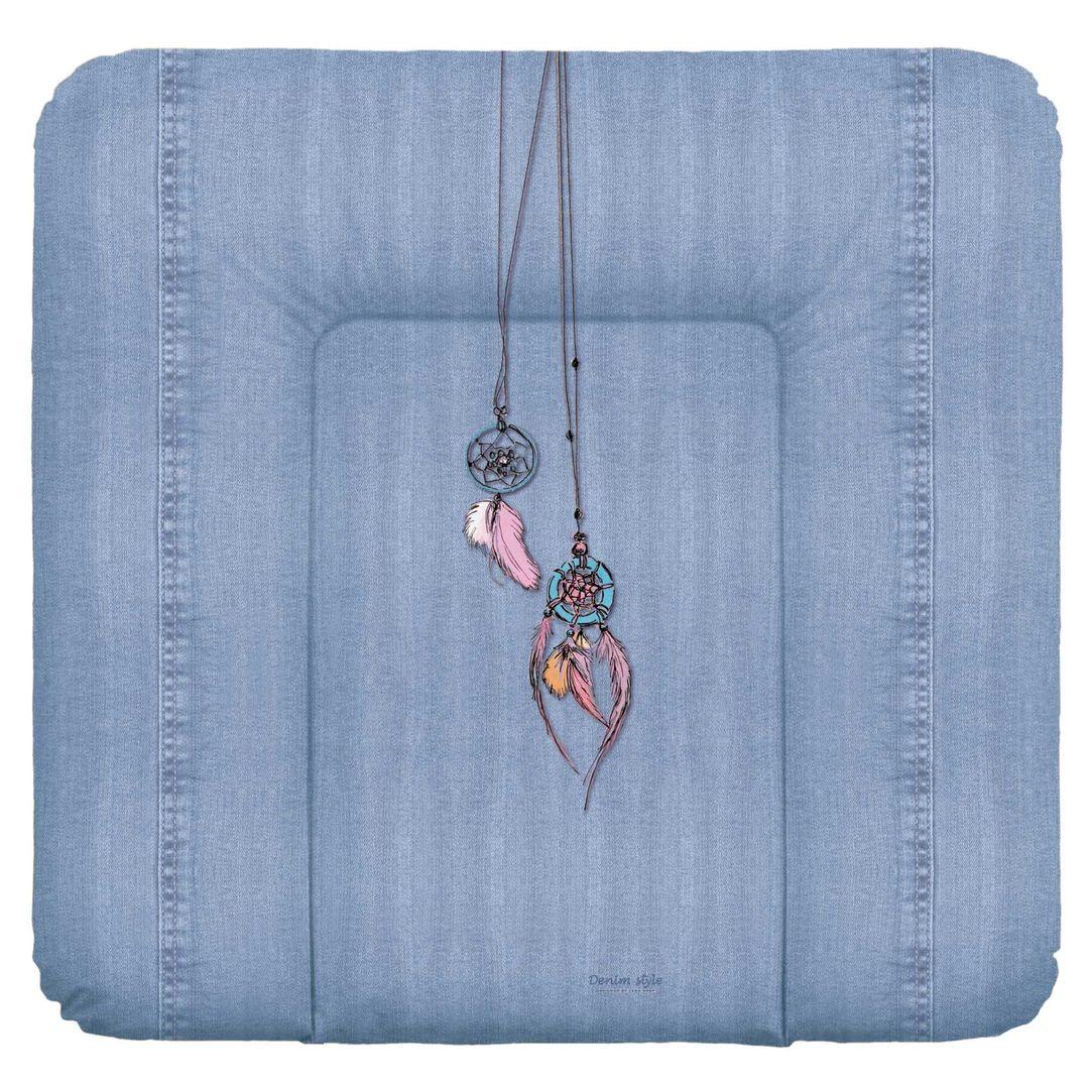 Повивальний матрац мʼякий Ceba Baby Soft medium changing mat (75x72 cm) W-144-119-598 denim style dream catcher blue