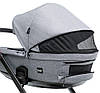 Коляска 2 в 1 для двійні Bair Kiwi DUO Soft BKP-218 сірий, фото 8