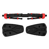 Турнік розсувний Cornix Elite+ 65-90 см XR-0293 Black/Red, фото 9