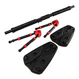 Турнік розсувний Cornix Elite+ 100-140 см XR-0295 Black/Red, фото 7