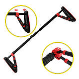 Турнік розсувний Cornix Elite+ 130-170 см XR-0296 Black/Red, фото 10