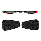 Турнік розсувний Cornix Elite+ 130-170 см XR-0296 Black/Red, фото 4