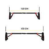 Турнік розсувний Cornix Elite+ 130-170 см XR-0296 Black/Red, фото 8
