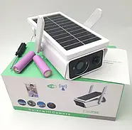 Вулична автономна камера із сонячною панеллю та датчиком руху Q1-400W Портативна камера 2Мп, фото 7