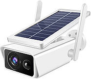 Вулична автономна камера із сонячною панеллю та датчиком руху Q1-400W Портативна камера 2Мп, фото 8