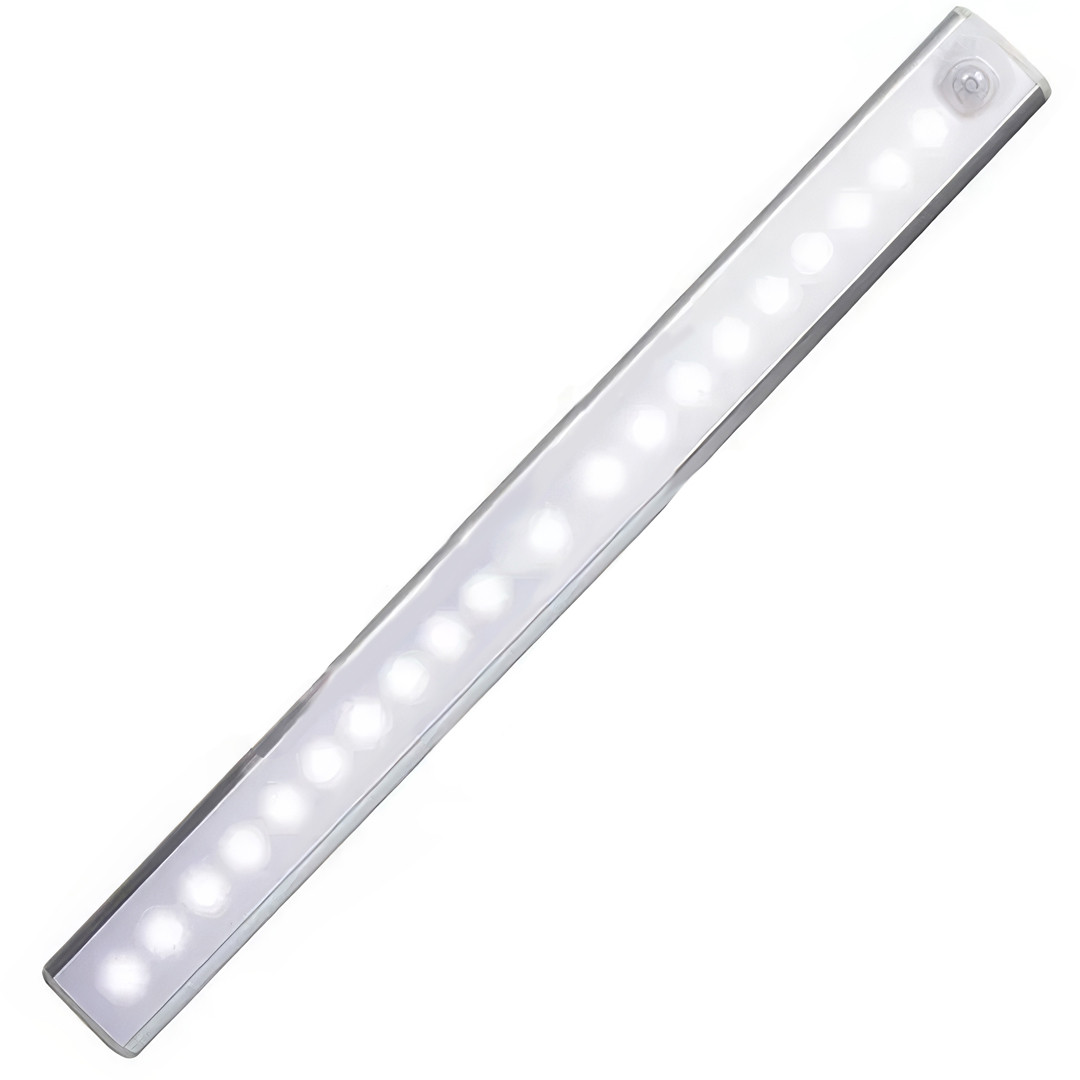 Акумуляторна світлодіодна LED лампа з датчиком руху 50 см Cabinet light Портативна USB лампа, фото 1
