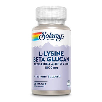 L-Lysine with Beta Glucan 1000mg - 60 vcaps