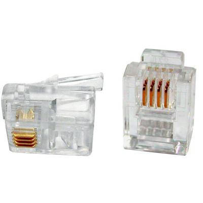 Коннектор Patron RJ11 6P4C * 40 (CON-RJ-11-6P4C-40), фото 1