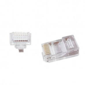 Конектор Cablexpert RJ45 cat.5e UTP 8P8C (сквозное отв., позолоч. конт.) 10 шт (LC-PTU-01/10), фото 2