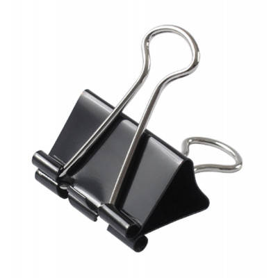 Біндер металевий Axent 32 мм, 12шт, black (4403-A), фото 1