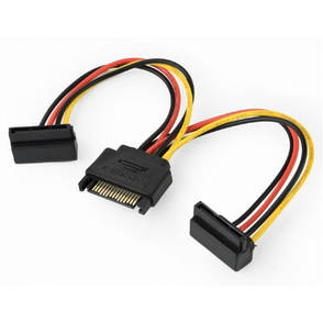 Кабель живлення SATA power 0.15m Cablexpert (CC-SATAM2F-02), фото 3