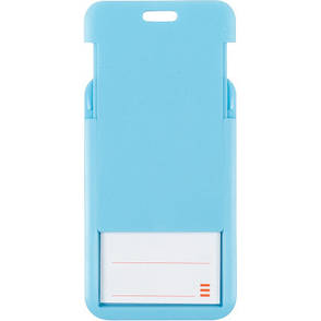 Бейдж Axent слайдер вертикальний, 54х85мм , блакитний (4500V-22-A), фото 3