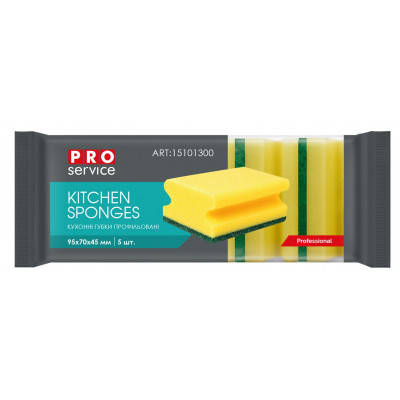 Губки кухонні PRO service Professional профільовані 5 шт. (4823071607673), фото 1