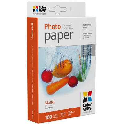 Фотопапір ColorWay 10x15, 220г, matte, 100л (PM2201004R), фото 2