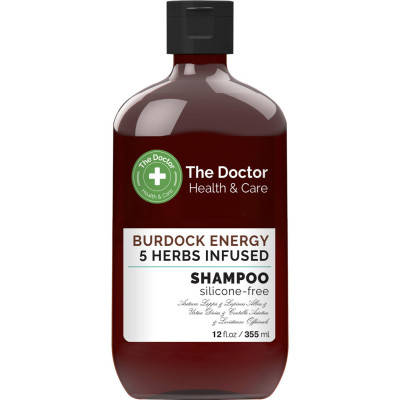 Шампунь The Doctor Health & Care Burdock Energy 5 Herbs Infused Реп'яхова сила 355 мл (8588006041743), фото 1