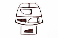 Накладки на панель приборов (малый комплект) Алюминий для Chery Tiggo 1 2005-2016 гг