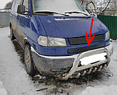 Нижняя накладка на решетку радиатора Матовый на косую морду для Volkswagen T4 Caravelle/Multivan 1990-2003 гг