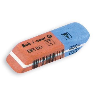 Гумка Koh-i-Noor BlueStar, полібег 2 шт (6521/80/2/P)