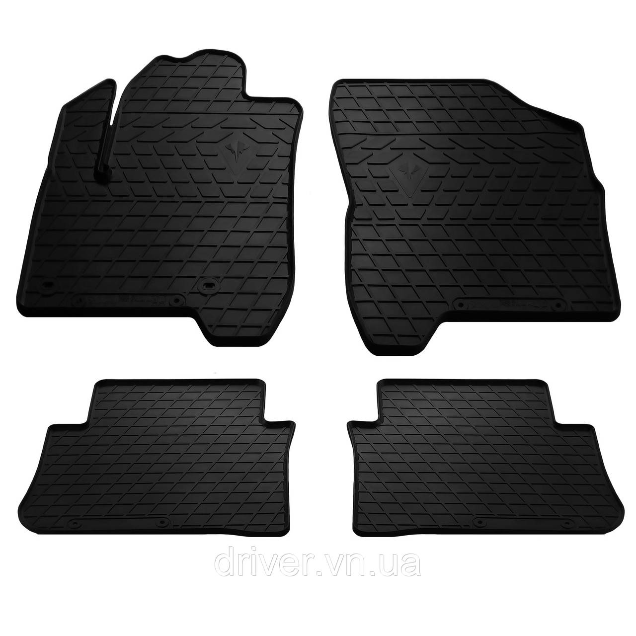 Резиновые коврики (4 шт, Stingray Premium) для Citroen C-3 Picasso 2010-2017 гг