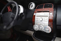 Накладки на Панель Приборов Карбон для Daihatsu Sirion 2005-2015 гг