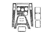 Накладки на панель приборов (в ассортименте) Титан для Hyundai Tucson JM 2004- гг