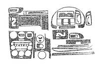 Накладки на Панель Приборов Алюминий для Mazda 6 2003-2008 гг