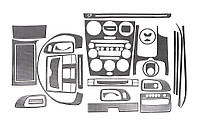 Накладки на Панель Приборов Карбон для Mazda 6 2003-2008 гг