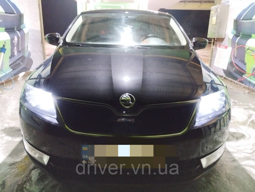 Зимняя решетка (верхняя) Матовая для Skoda Rapid 2012-2019 гг