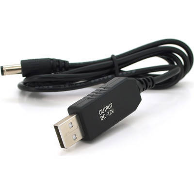 Кабель живлення USB to DC 5.5x2.5mm 12V 1.0m OEM Voltronic (KPFR/5-12), фото 1