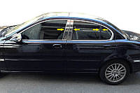 Накладки на стойки из нержавеющей стали для Jaguar X-Type 2001-2009 гг