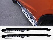 Боковые пороги Тип-2B (2 шт) для Honda HR-V 2014-2021 гг