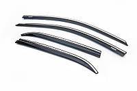 Ветровики с хромированным молдингом (4 шт, Niken) для Hyundai I-20 2014-2020 гг