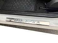 Накладки на пороги OmsaLine (4 шт, нержавейка) для Dacia Duster 2008-2018 гг