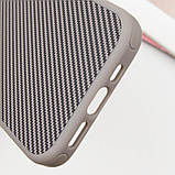 Чохол TPU+PC Carbon with MagSafe для Apple iPhone 16 (6.1") Grey, фото 8