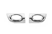 Накладки на противотуманные фары, 2009-2012 (2 шт, пластик) для Honda Civic Sedan VIII